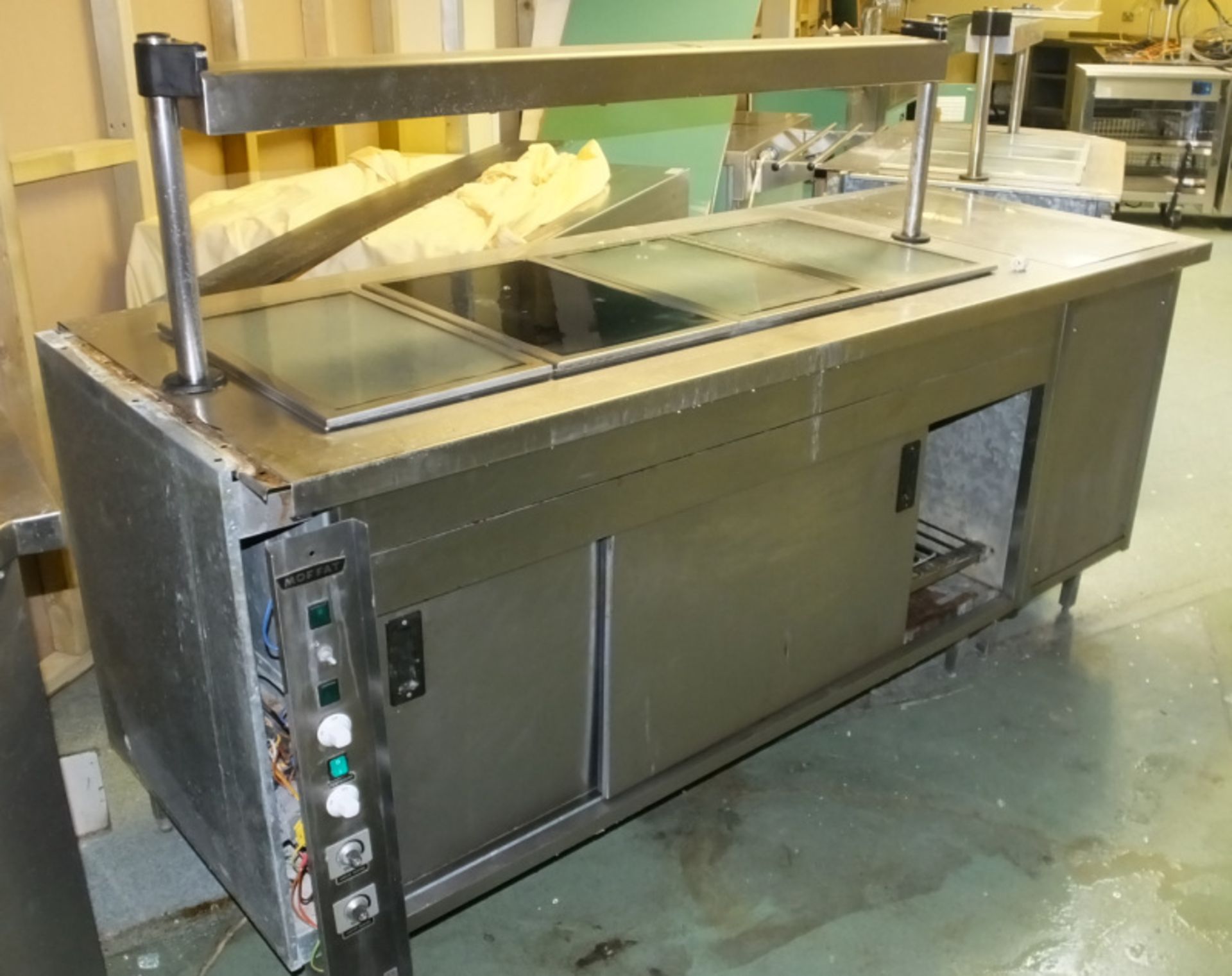 3x Moffat Stainless Steel Hot Plate Servery Units - Details & dimensions in the description - Image 4 of 14