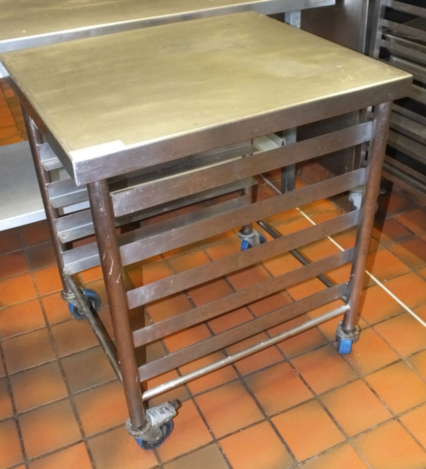 Stainless Steel Tray Trolley - L660 x D750 x H900mm - Image 2 of 3