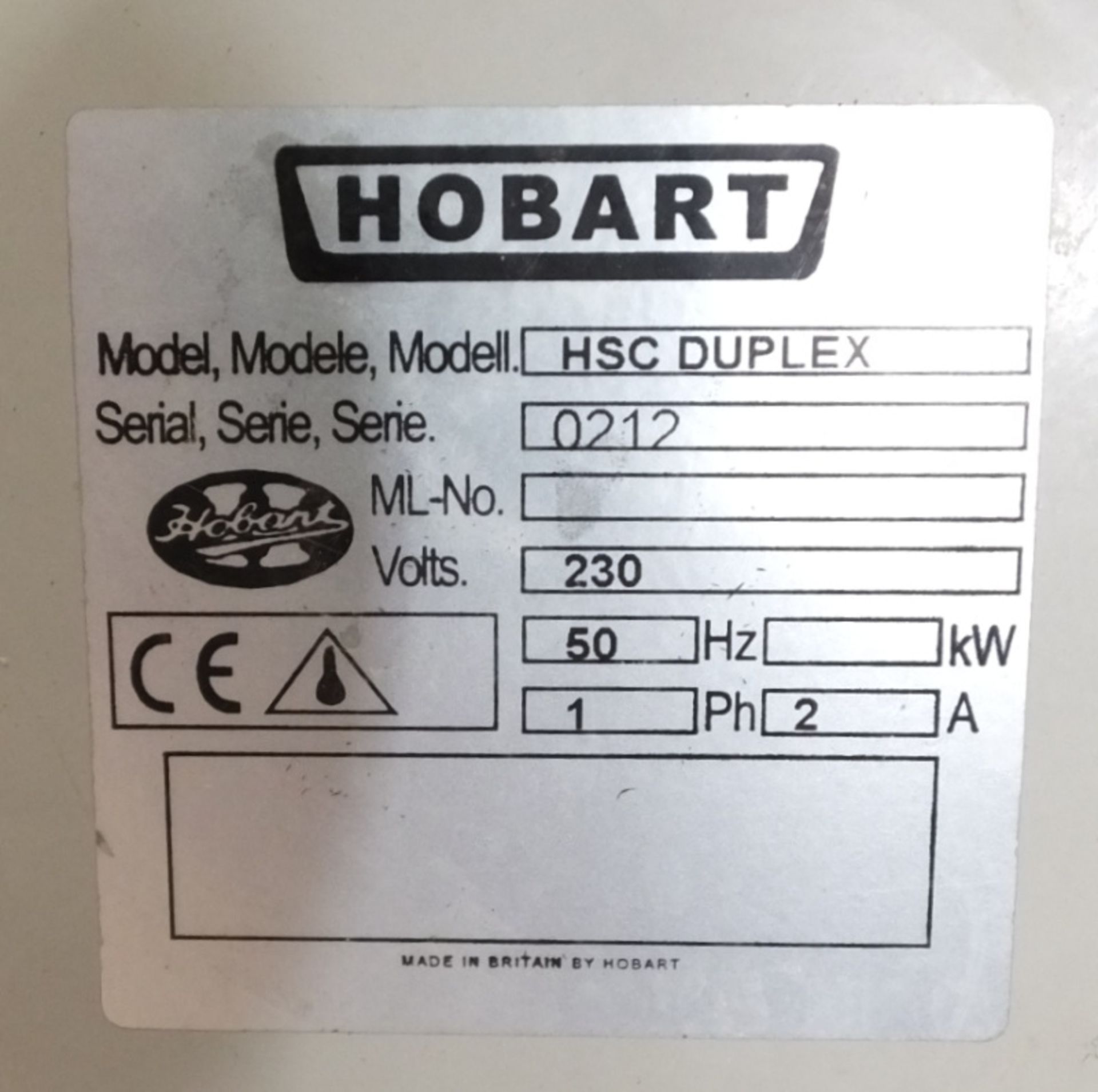 Hobart HSC Duplex 0212 Series Water Softener - 230v - Image 4 of 5