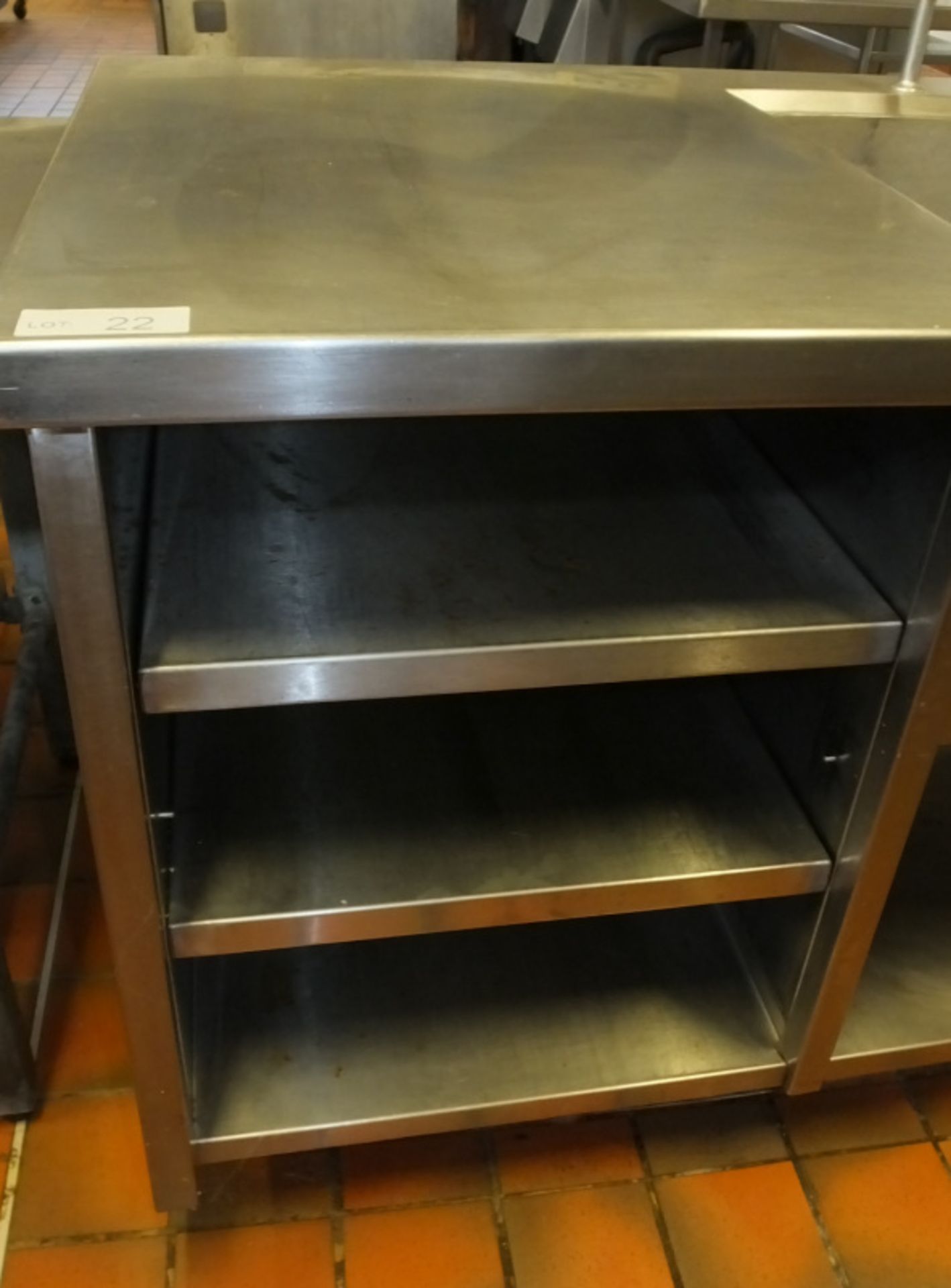 Stainless Steel Double Sink Unit with waste - L2380 x D840 x H1090mm - Image 2 of 5