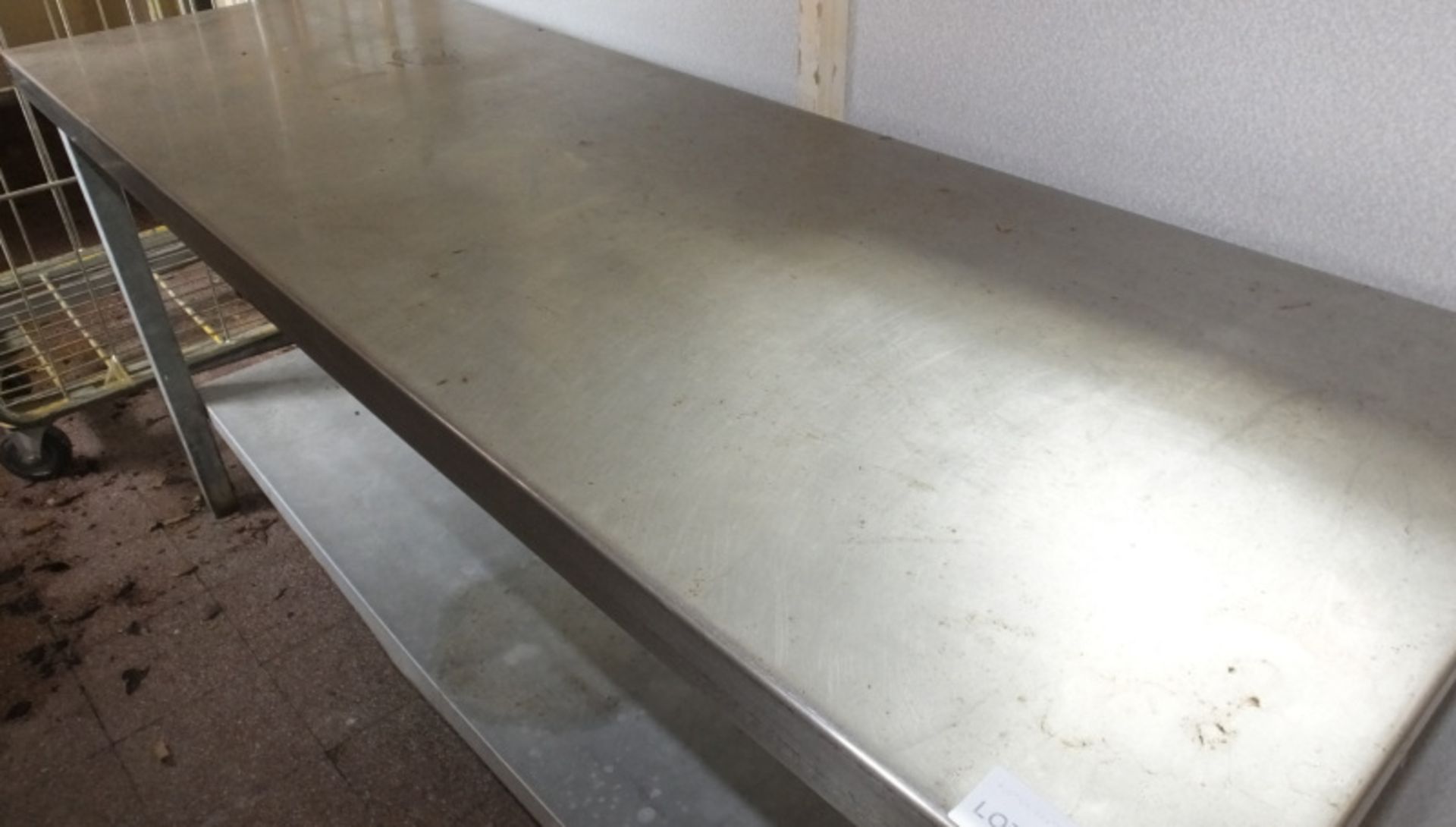 Benham Stainless Steel Prep Table - L1830 x D610 x H850mm (damage to bottom shelf) - Image 2 of 4