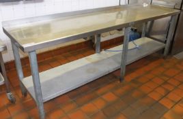 Benham Stainless Steel Prep Table - L2430 x D610 x H920mm