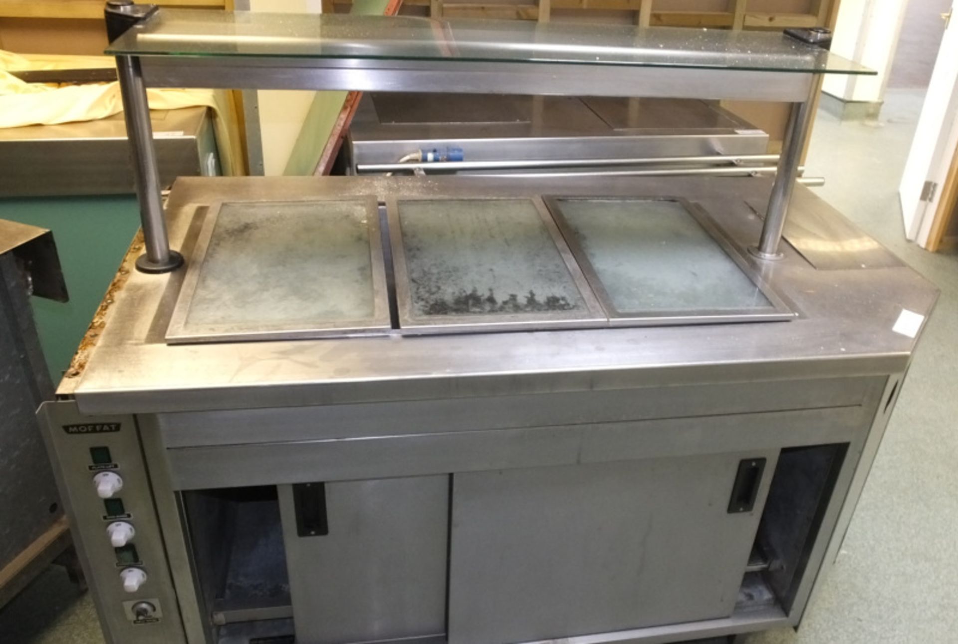 3x Moffat Stainless Steel Hot Plate Servery Units - Details & dimensions in the description - Image 9 of 14