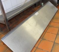 Stainless Steel Shelf with Brackets - L1470 x D300 x H290mm