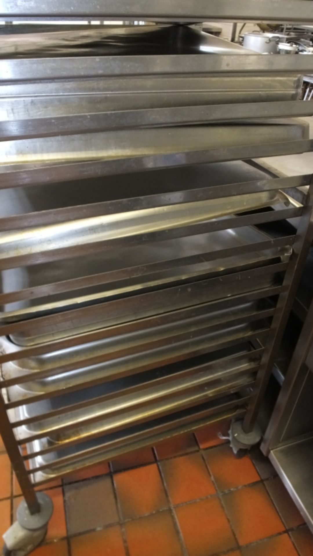 Stainless Steel Tray Trolley - 20 Tier - L675 x D590 x H1640mm - Image 3 of 3