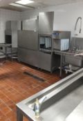 Hobart CHP18 Pass Through Dishwasher Unit with Conveyor System - Details in description