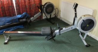 Concept 2 Model D Indoor Rower with damaged PM4 Console - UNTESTED