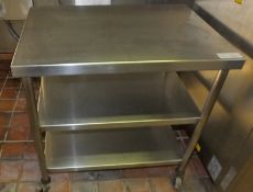 Stainless Steel Trolley - L860 x D600 x H885mm