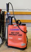 Orange Backpack 12ltr Sprayer With Pump Handle