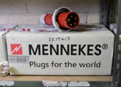 Mennekes TYP 307 Plug Industrial Male Red 400v 63A - 5 Per Box - 1 box