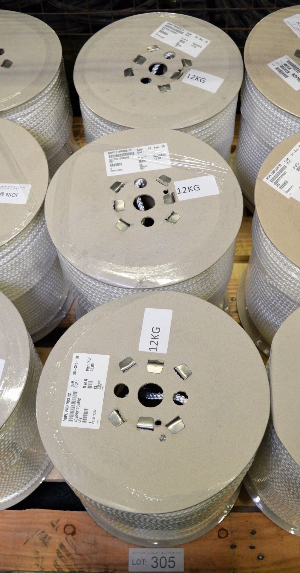 Wire Rope Nsn 3x Fibrous rope 22 - 12kg each coil - NSN 4020-99-120-8692