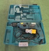 Makita HP2041 Portable Electric Hammer Drill 110v