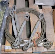 Heavy duty wire rope straps
