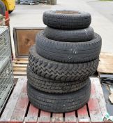 Used Vehicle Tyre Size 5.00-10C V47, Used Vehicle Tyre Size 205/75R 16C, Used Vehicle Tyre