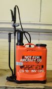 Orange Backpack 12ltr Sprayer With Pump Handle