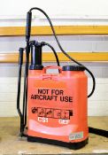 Orange Backpack 12ltr Sprayer With Pump Handle