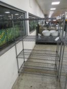 Catering Metal Wire Racking W 1190mm x D 510mm x H 1830mm