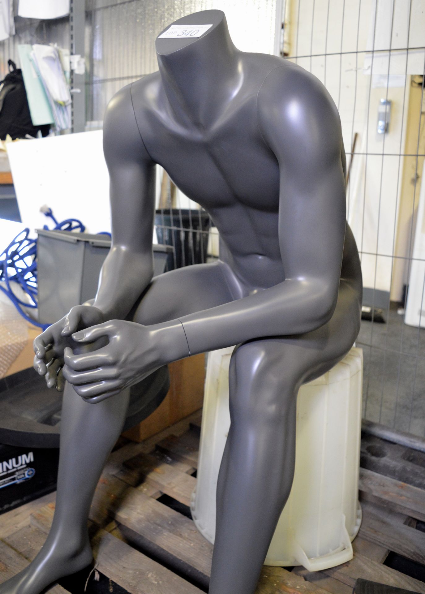 Mannequin - Seated male full body - Image 2 of 2