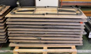 10x Laminated Top Folding Table L 1500mm x W 600mm x H 720mm