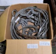 Heavy duty wire rope strops