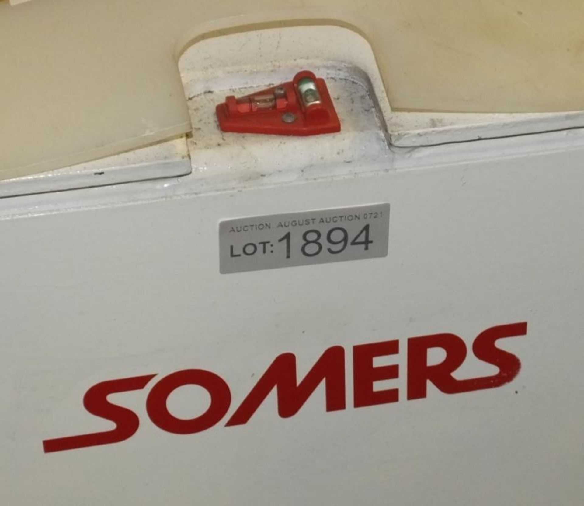 Somers hand operated lift table SWL 27Tonnes - tare weight 1090kg - DWG number A11235 - Ye - Image 4 of 10