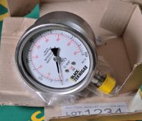 Black Teknigas AISI 316 Nitrogen Air Gauge