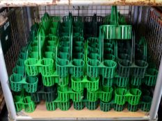 10 section glass collection plastic carry units
