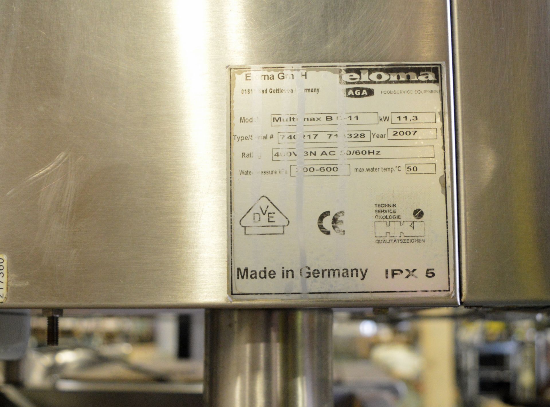 Eloma Multimax B6-11 Stainless steel CombiOven with stand L 930mm x W 850mm x H 1700mm - Image 8 of 11