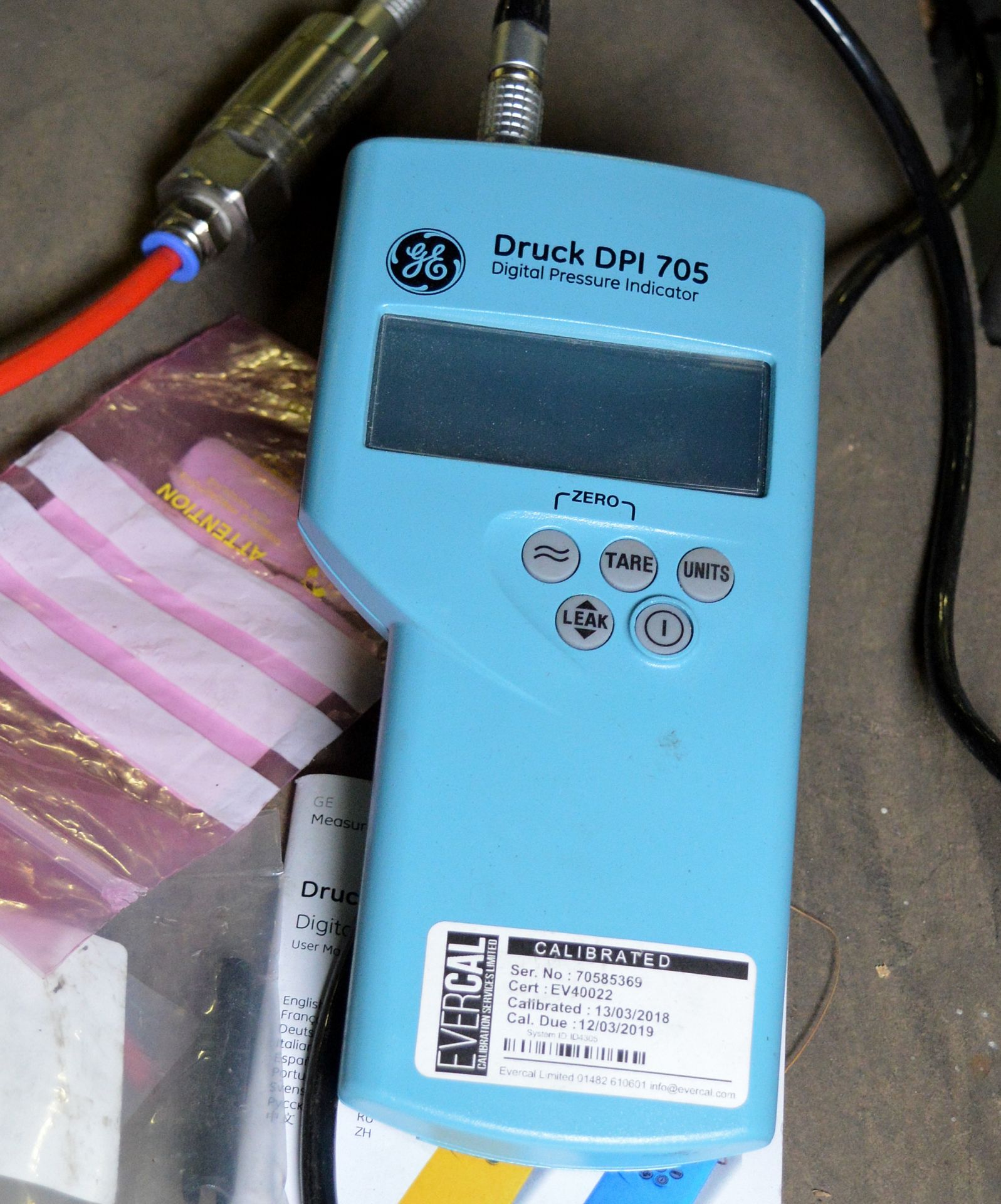 Druck DPI 705 digital pressure indicator - Image 2 of 3