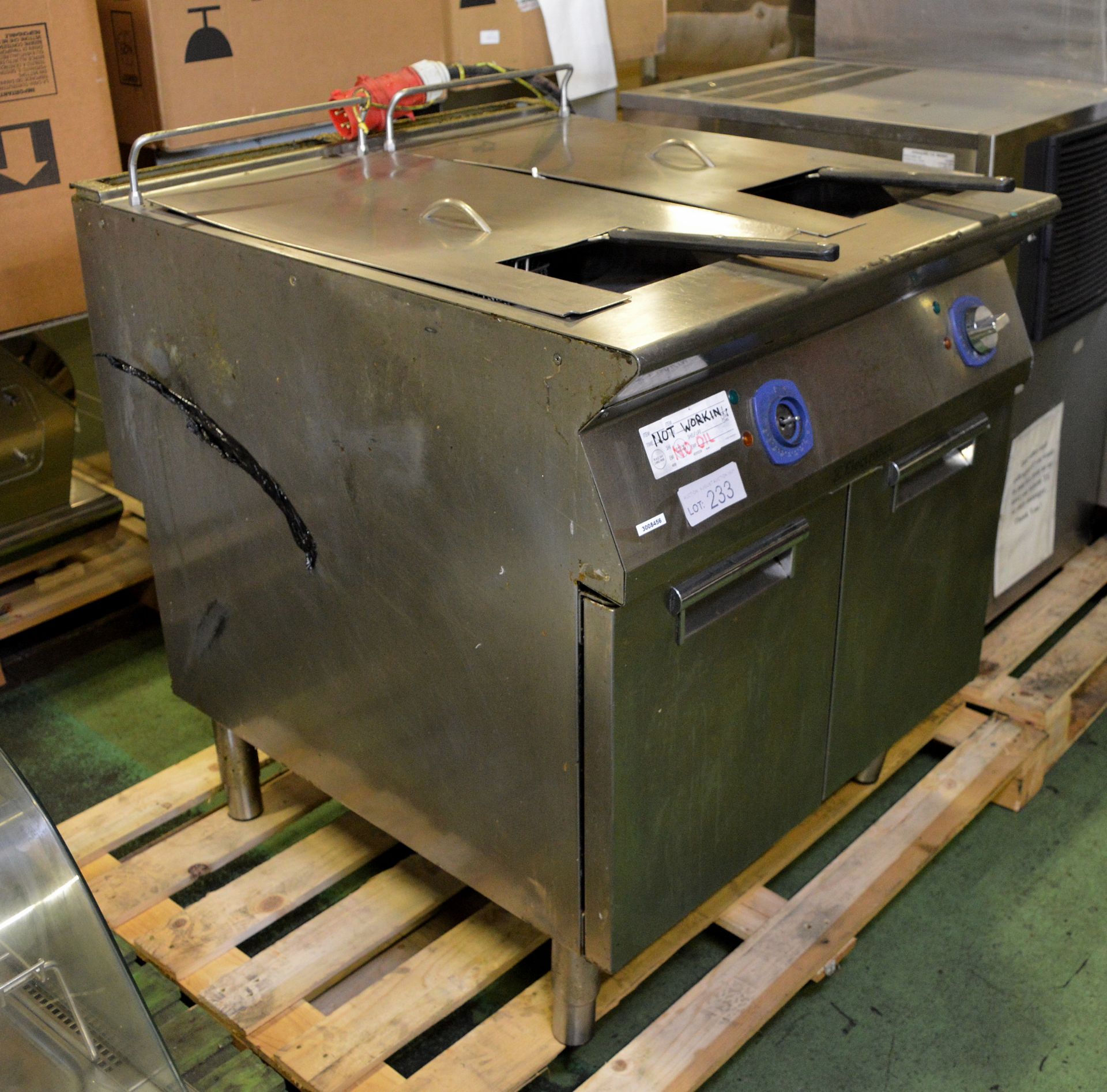 Electrolux Stainless Steel Twin Deep Fat Fryer L800mm x W930mm x H1000mm - AS SPARES - Image 2 of 8