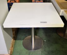 Square top freestanding table - W 795mm x D 795mm x H 760mm