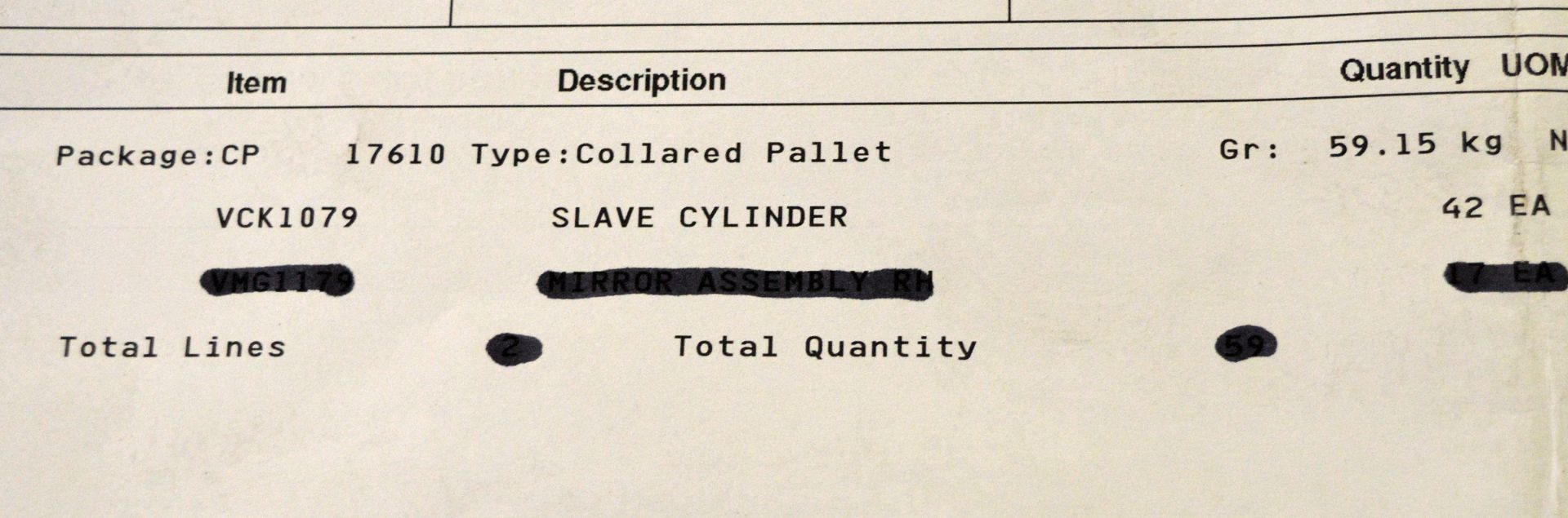 Vehicle parts - clutch kits, slave cylinders - see picture for itinerary for model numbers - Image 10 of 10