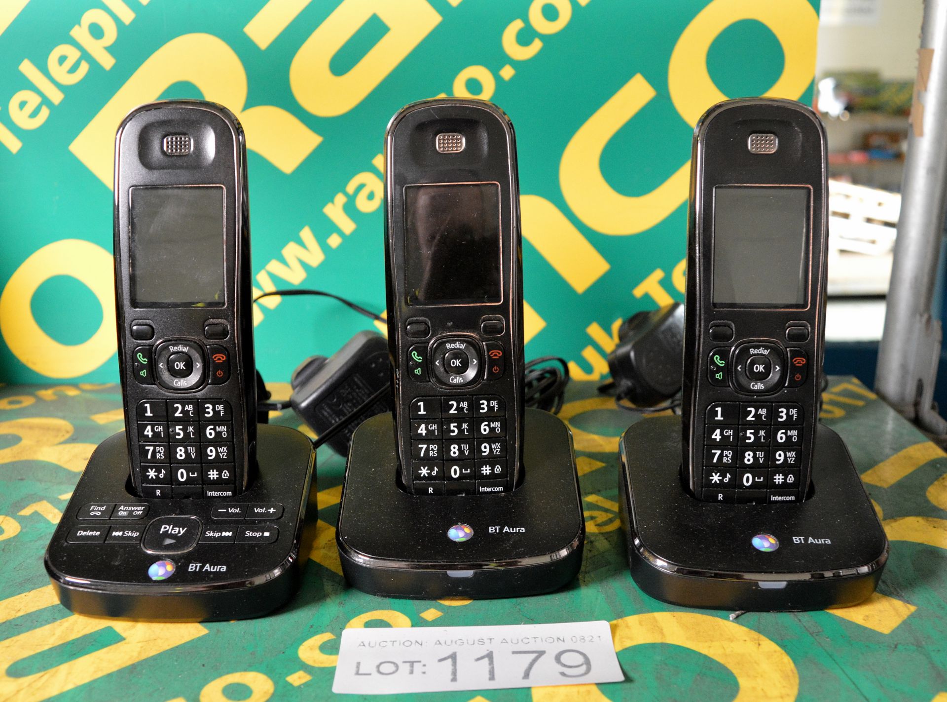 3x BT Aura cordless phones