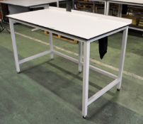 Worktable with rear lip - W 1500mm x D 800mm x H 930mm