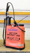 Orange Backpack 12ltr Sprayer With Pump Handle