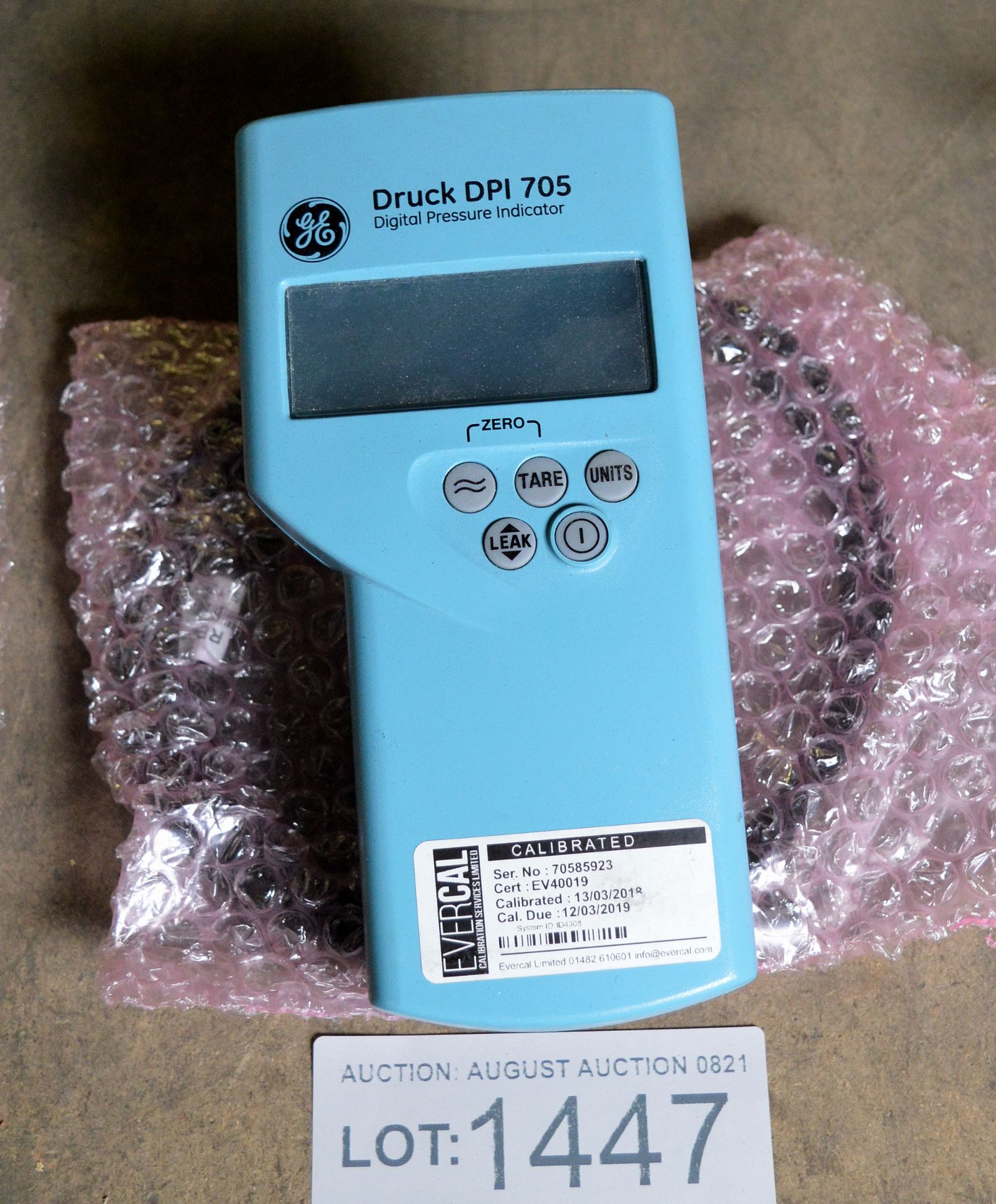 Druck DPI 705 digital pressure indicator - Image 2 of 3