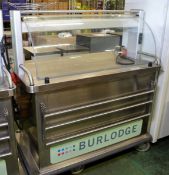 Burlodge Food Servery Trolley Unit - 3 Phase - W1200mm x D700mm x H1400mm