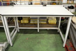 Worktable with rear lip - W 1500mm x D 800mm x H 930mm