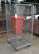 Mobile Wire Caged Trolley L 720mm x W 800mm x H 1620mm