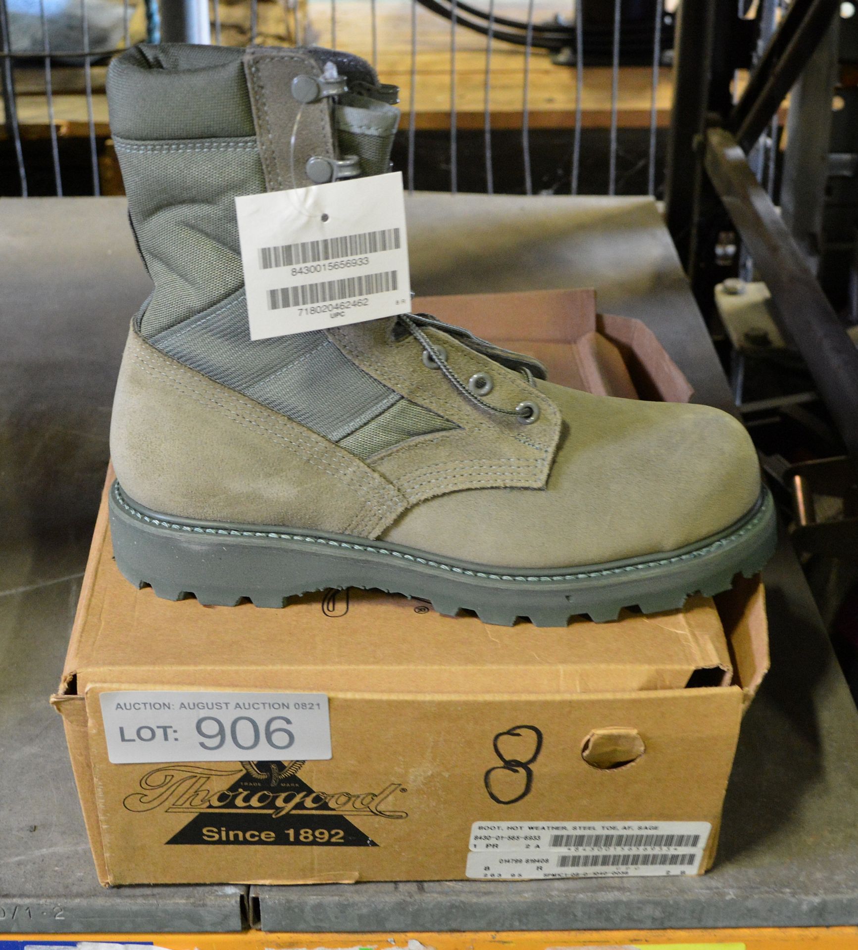 Thorogood hot weather steel toe capped boots - 8