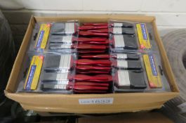 1x Box of 5pc paint brush sets - 48 sets