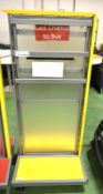 Small Mobile Display Unit Minus Sides L850xW690xH1550mm