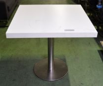 Square top freestanding table - W 795mm x D 795mm x H 760mm