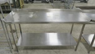 Stainless Steel Bench Catering W 1800mm x D 640mm x H 960mm