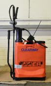 Orange Backpack 12ltr Sprayer With Pump Handle