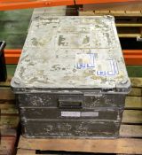 Aluminium transit case - W 760mm x D 560mm x H 440mm