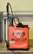 Orange Backpack 12ltr Sprayer With Pump Handle