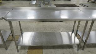 Stainless Steel Bench Catering W 1730mm x D 650mm x H 950mm