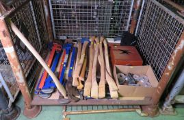 Large Pipe Wrench, Various Metal Clamps, Pipe Bending Spare Heads, Fire Practice Spray Noz