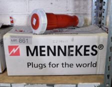 Mennekes TYP 307 Plug Industrial Male Red 400v 63A - 5 Per Box - 1 box